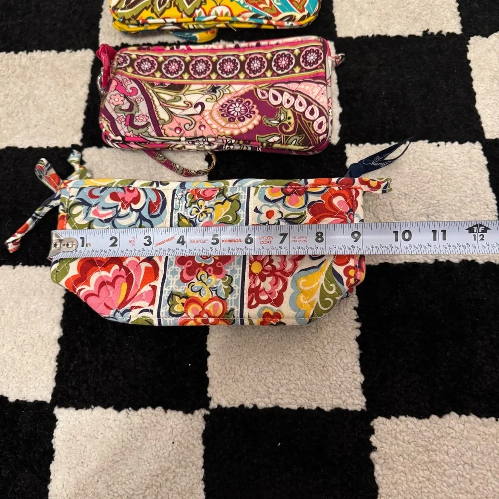 Vera Bradley Lot of 3 Wristlet Zip Top Pouch Bags - Picture 12 of 13